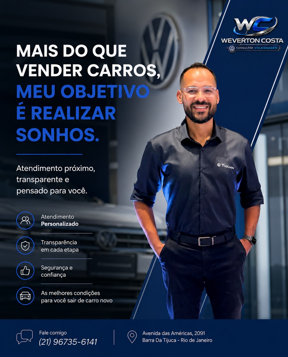 Weverton Costa - Consultor especialista em Volkswagen e multimarcas